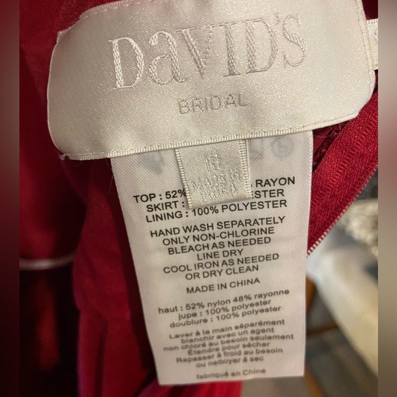 David’s Bridal Mini Dress - Picture 2 of 4